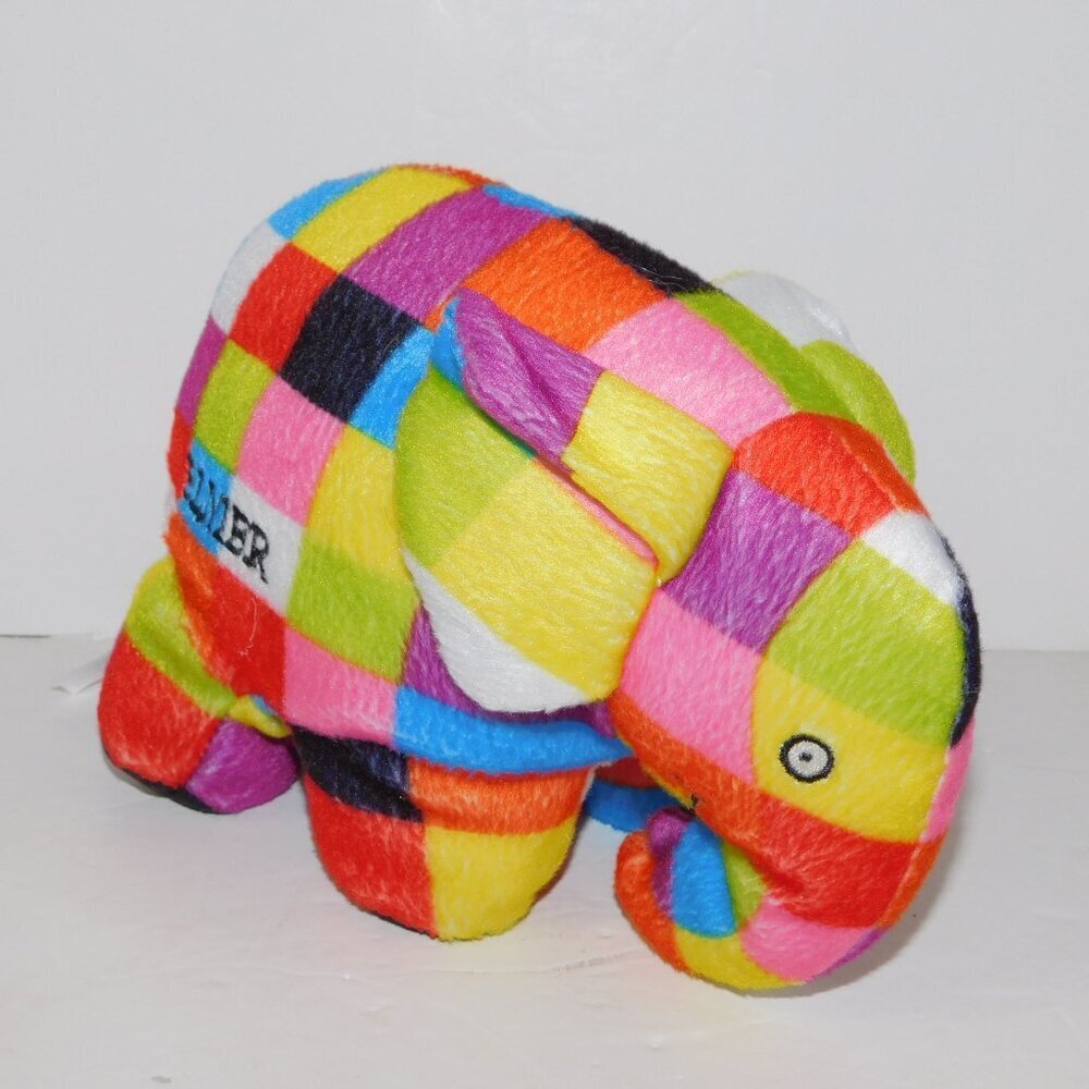 ELMER the PATCHWORK ELEPHANT Plush Kids Preferred 2007 David McKee 8.5" Stuffed